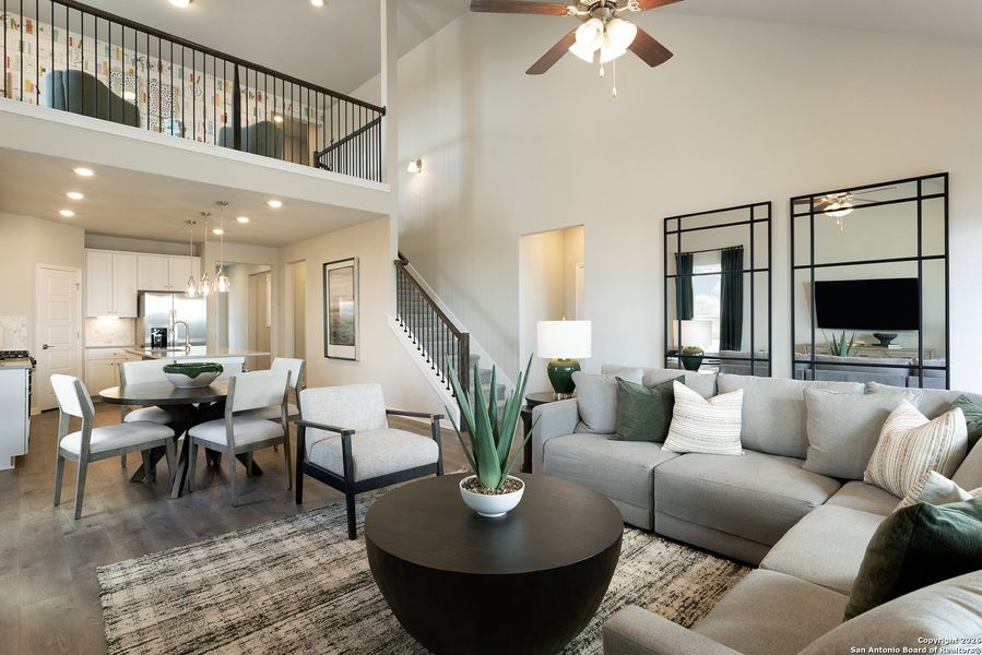 Furnished interior view inside a new home in Hunter's Ranch, San Antonio (Image 5).