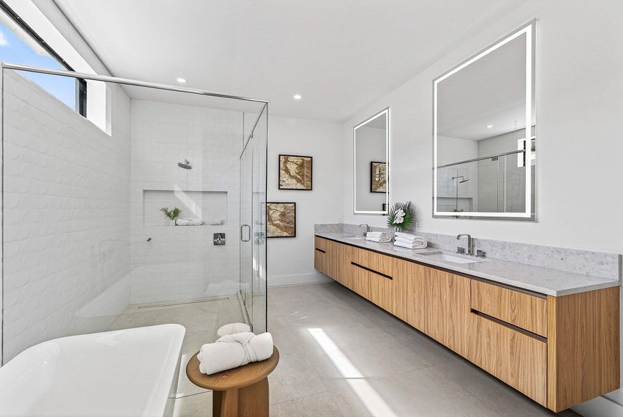 Primary bathroom Primary bathroom