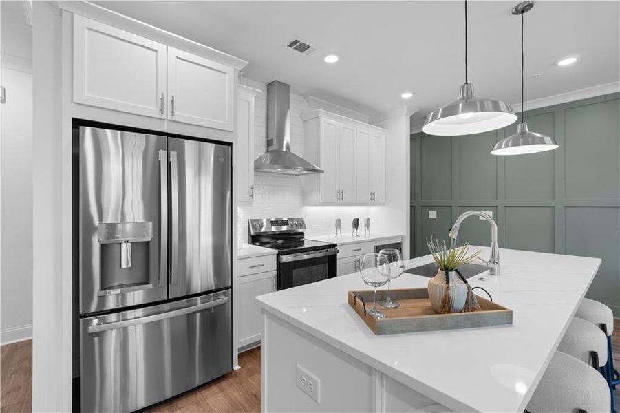 Furnished interior view inside a new home in Market Square at Sawnee Village, Cumming (Image 5).