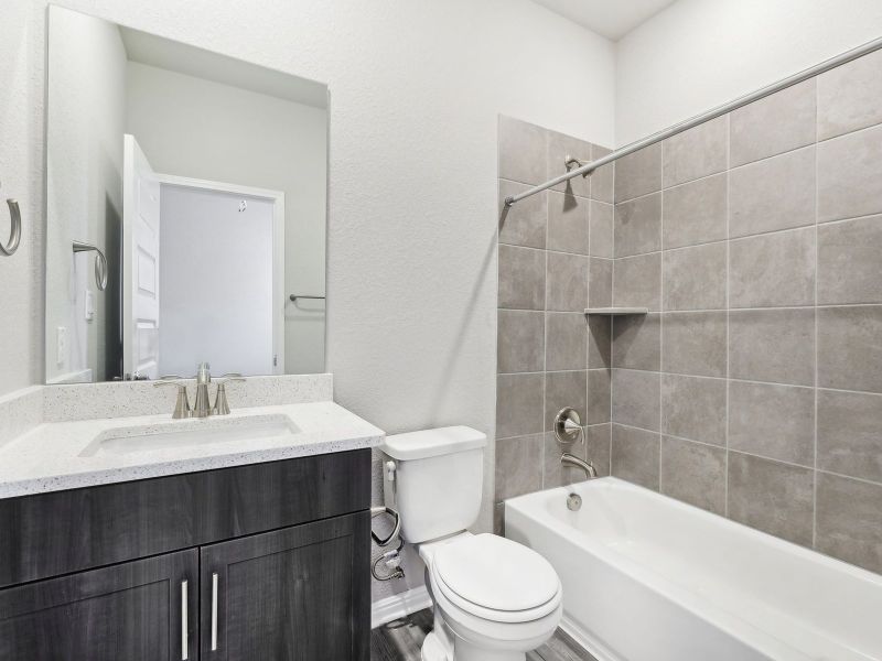 Furnished interior view inside a new home in Opal Meadows, Kyle (Image 5).