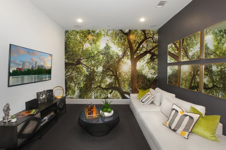 The Presley III Media Room The Presley III Media Room