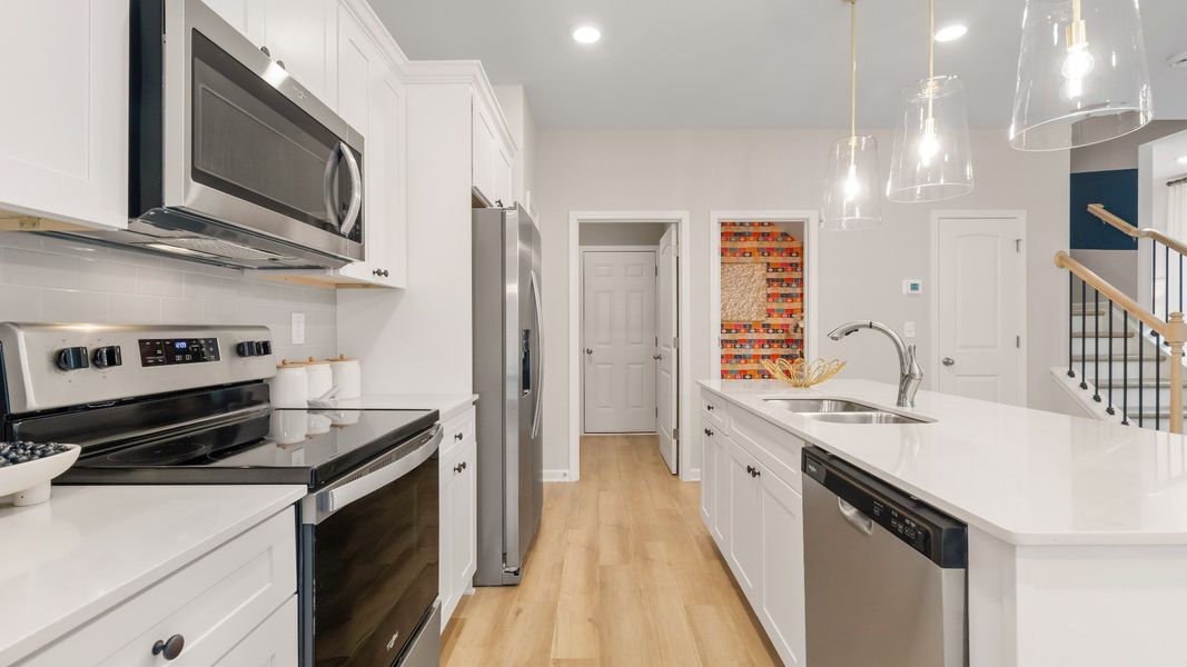 Representative furnished interior of a home built from the Austin - Alternate by DRB Homes in Diamante, Stockbridge (Image 18). Representative furnished interior of a home built from the Austin - Alternate by DRB Homes in Diamante, Stockbridge (Image 18).