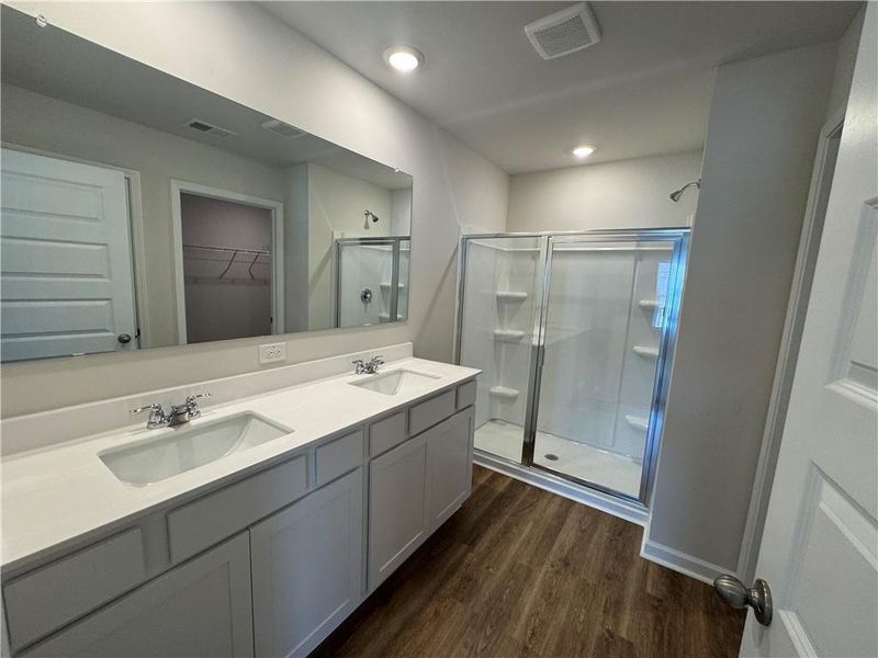 Furnished interior view inside a new home in Oakchase at Hampton, Hampton (Image 5). Furnished interior view inside a new home in Oakchase at Hampton, Hampton (Image 5).