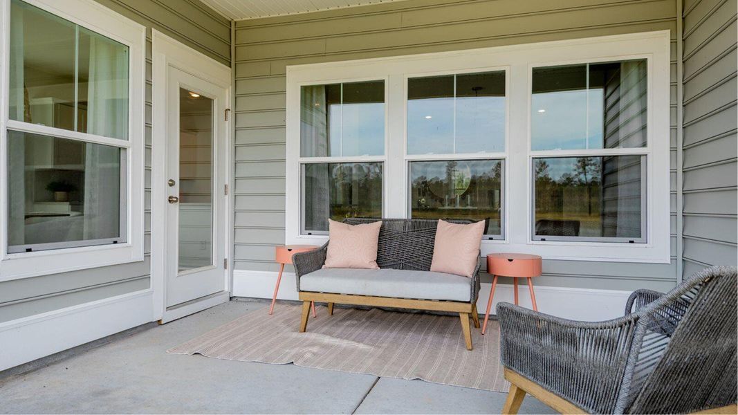 Exterior details and patio area of a home in , Summerville (Image 3). Exterior details and patio area of a home in , Summerville (Image 3).