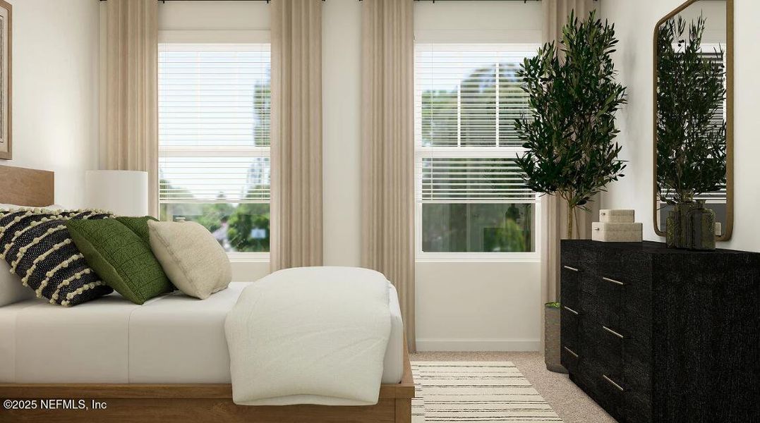 Furnished interior view inside a new home in Oak Hill Village Townhomes, Jacksonville (Image 8). Furnished interior view inside a new home in Oak Hill Village Townhomes, Jacksonville (Image 8).