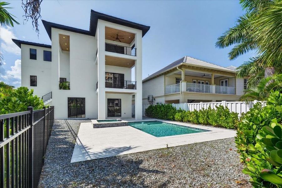 Exterior details and patio area of a home in , Redington Shores (Image 34).