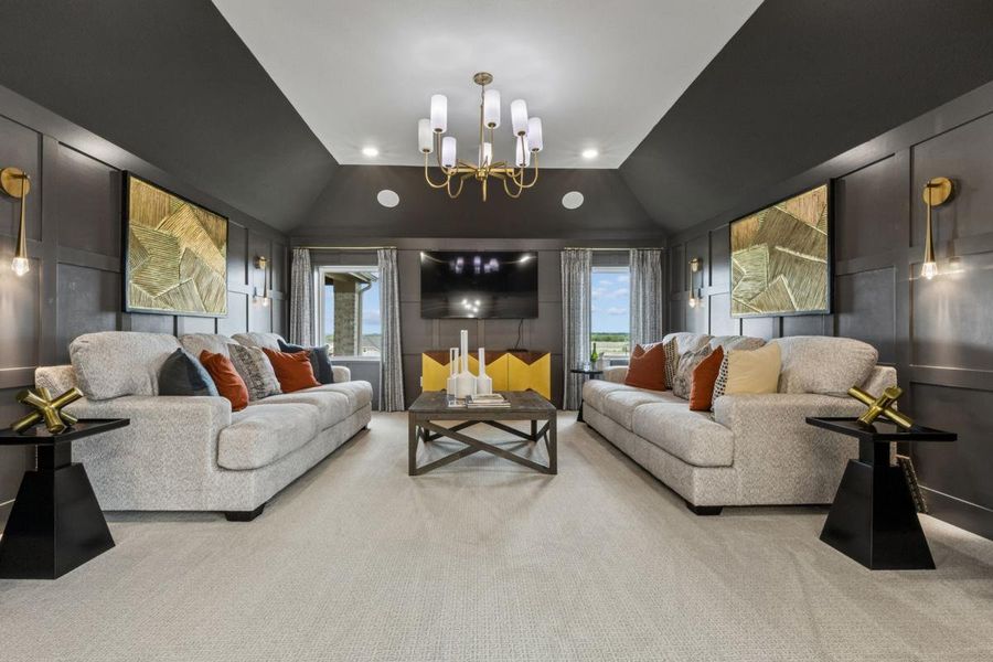 Furnished interior view inside a new home in Heath Golf & Yacht Club, Heath (Image 7).