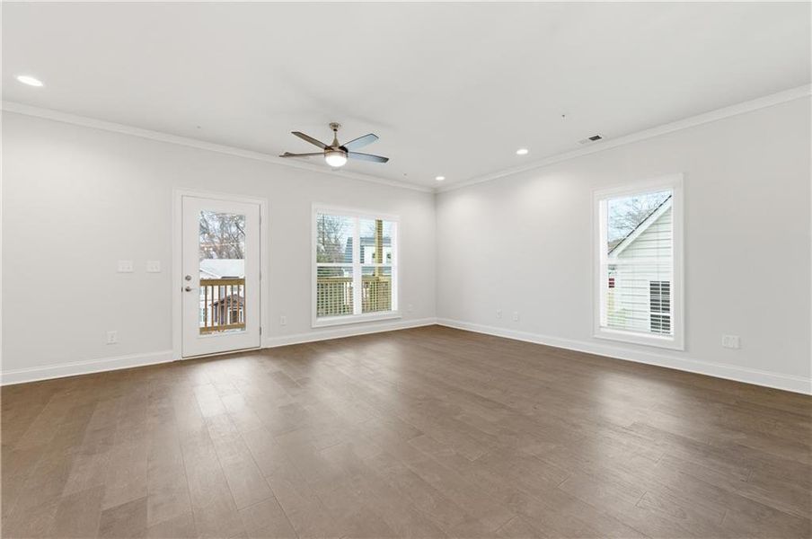Spacious, unfurnished interior of a new home in , Marietta (Image 21).