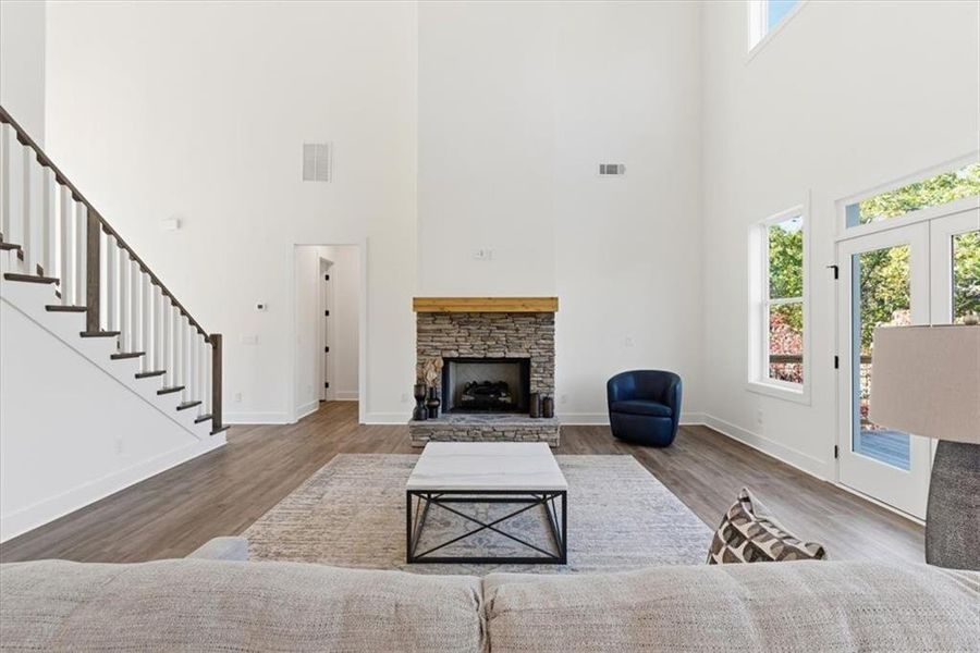 Furnished interior view inside a new home in , Cartersville (Image 33).