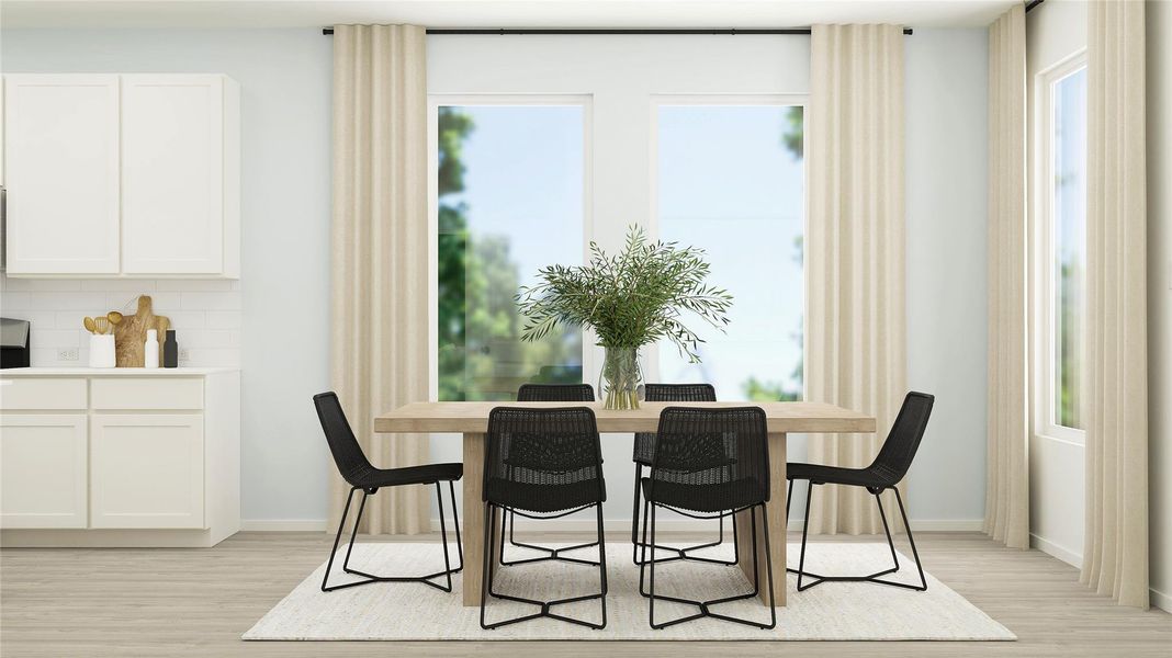 Furnished interior view inside a new home in Meadowlark Preserve, Pflugerville (Image 7).