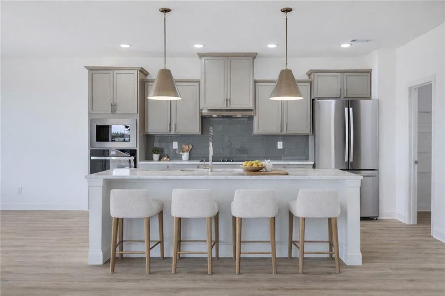 Furnished interior view inside a new home in , Buford (Image 8).