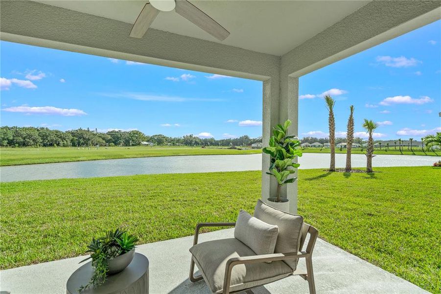 Exterior details and patio area of a home in North River Ranch -  Longmeadow, Parrish (Image 3).