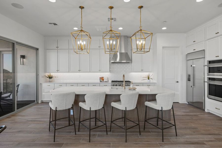 Representative furnished interior of a home built from the Overlook by KLMR Homes in Bellos at The Summit, Fountain Hills (Image 16).
