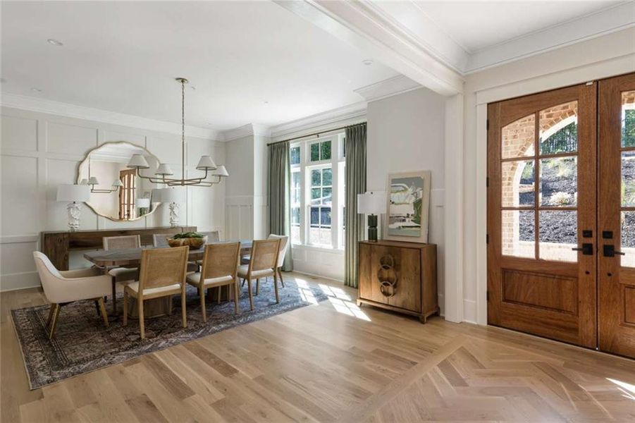 Furnished interior view inside a new home in , Alpharetta (Image 52). Furnished interior view inside a new home in , Alpharetta (Image 52).