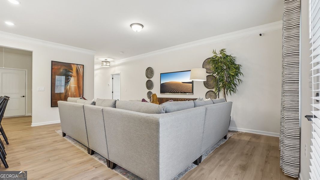 Furnished interior view inside a new home in Cobblestone Crossing Commons, Warner Robins (Image 17). Furnished interior view inside a new home in Cobblestone Crossing Commons, Warner Robins (Image 17).