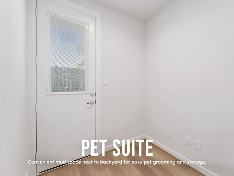 1st floor Pet Suite/Office Area with Door to Backyard 1st floor Pet Suite/Office Area with Door to Backyard
