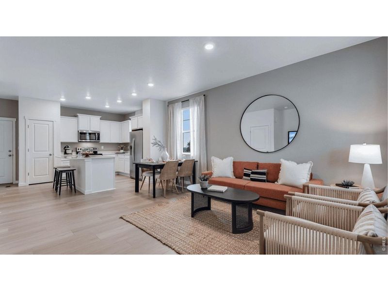 Furnished interior view inside a new home in Vista Meadows, Fort Lupton (Image 21).
