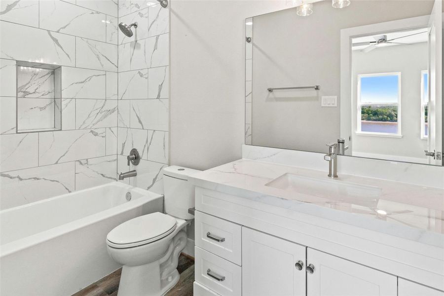 Furnished interior view inside a new home in , Matagorda (Image 8).