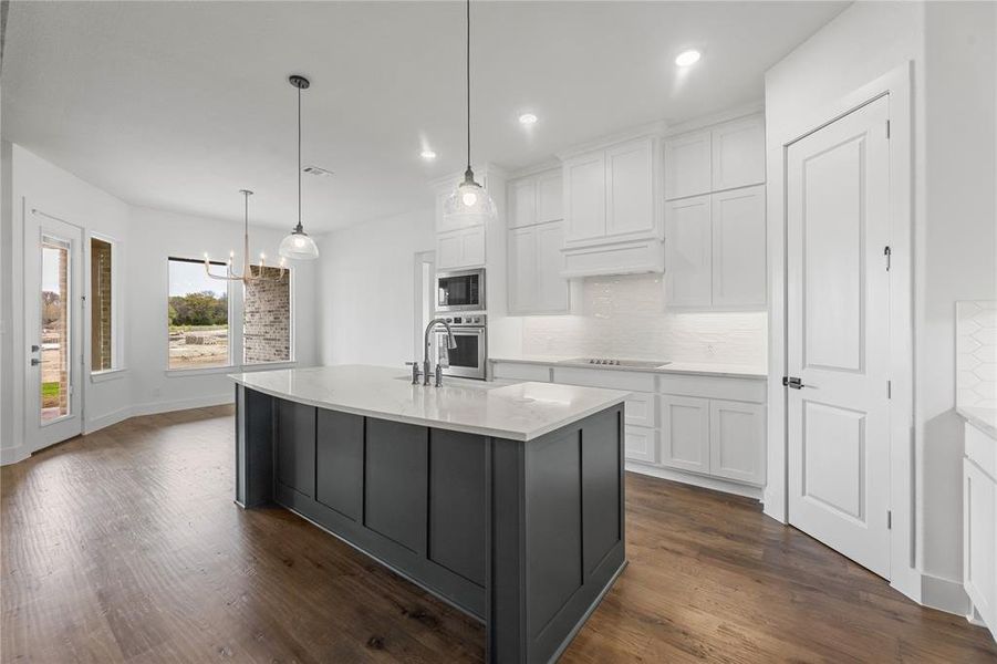 Furnished interior in a model home at King Crossing Estates in Van Alstyne (Image 3).