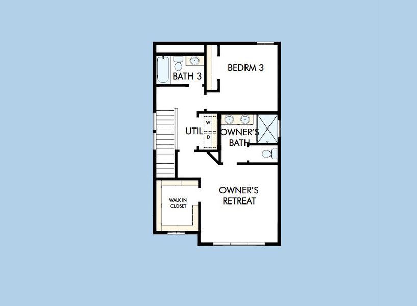 2D floor plan layout for the The Firehawk by David Weekley Homes in The Aurora Highlands Pinnacle Collection, Aurora, CO (Image 5). 2D floor plan layout for the The Firehawk by David Weekley Homes in The Aurora Highlands Pinnacle Collection, Aurora, CO (Image 5).