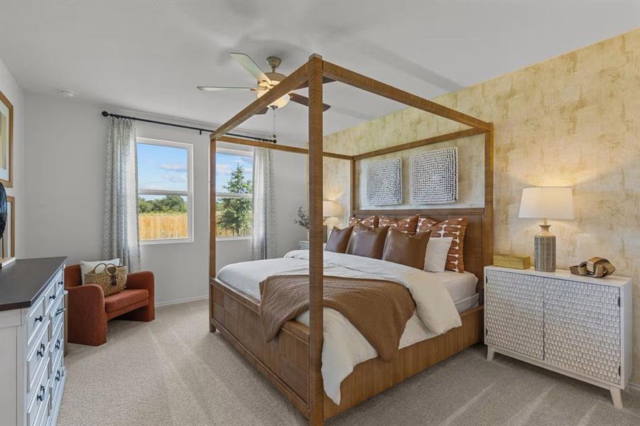 Furnished interior view inside a new home in Hannah Heights, Seguin (Image 16).