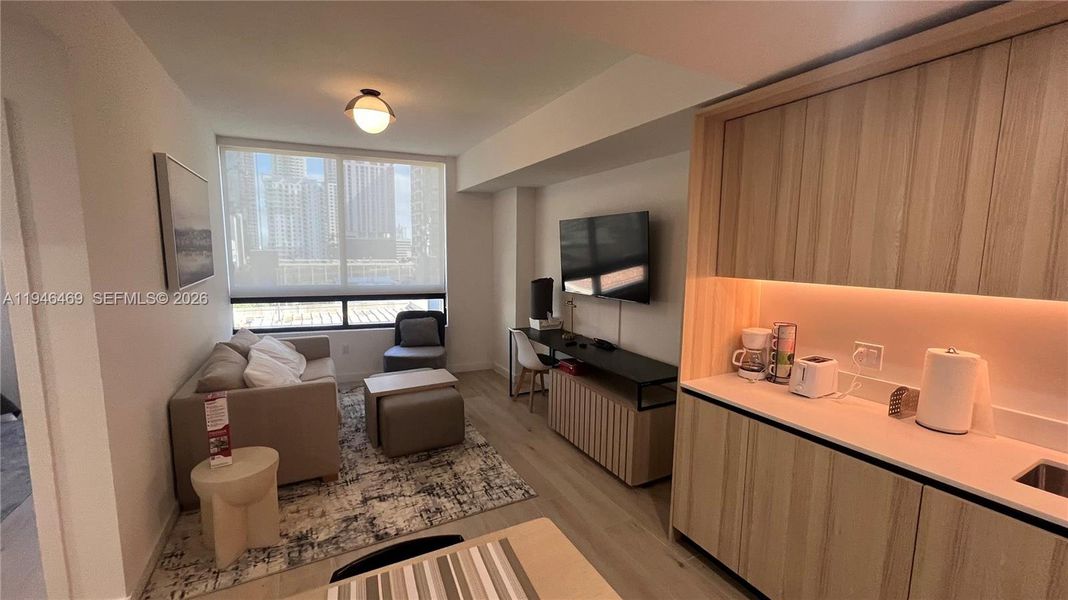 Furnished interior view inside a new home in , Miami (Image 17).