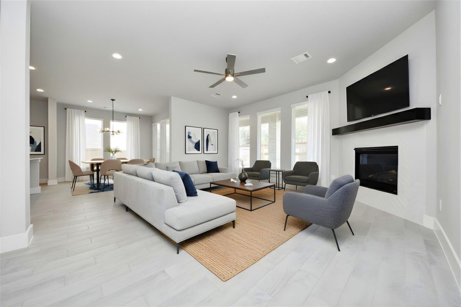 Virtually Staged - Living Room.