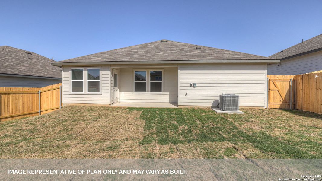 Front exterior of a new home in Arroyo Ranch, Seguin, TX, highlighting curb appeal (Image 16). Front exterior of a new home in Arroyo Ranch, Seguin, TX, highlighting curb appeal (Image 16).