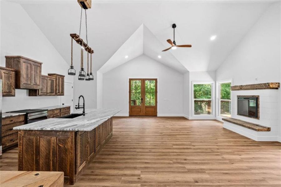Furnished interior view inside a new home in , Ellijay (Image 3).