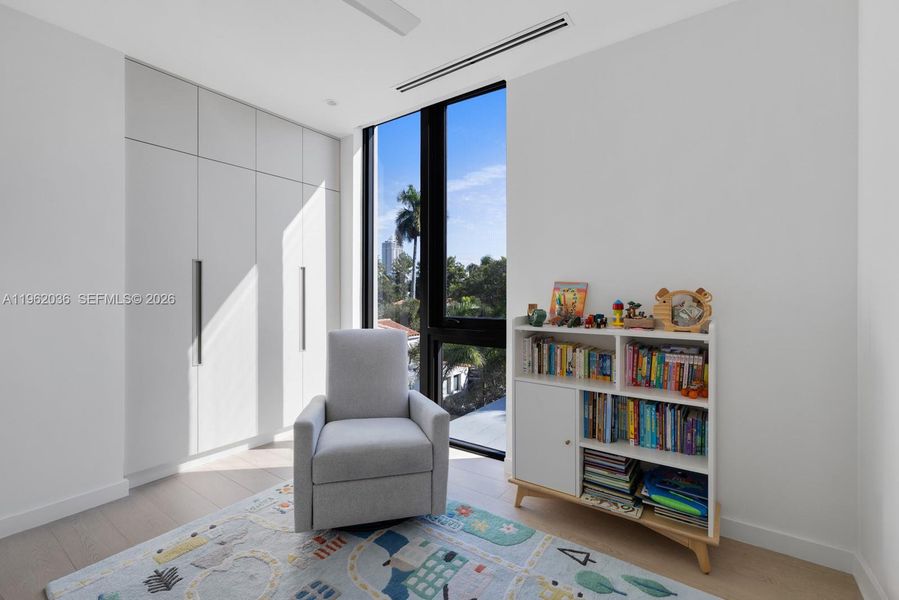 Furnished interior view inside a new home in , Miami Beach (Image 8). Furnished interior view inside a new home in , Miami Beach (Image 8).