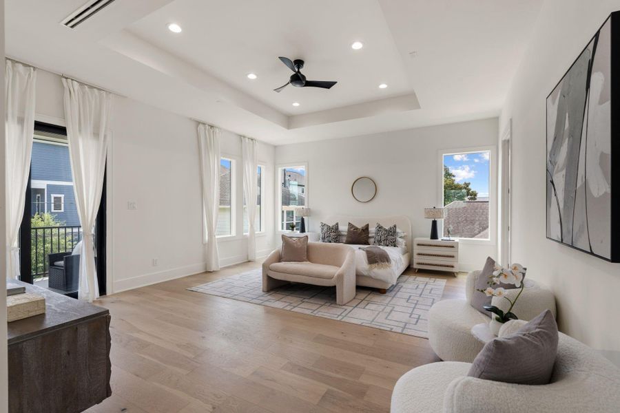 Furnished interior view inside a new home in , Houston (Image 9).