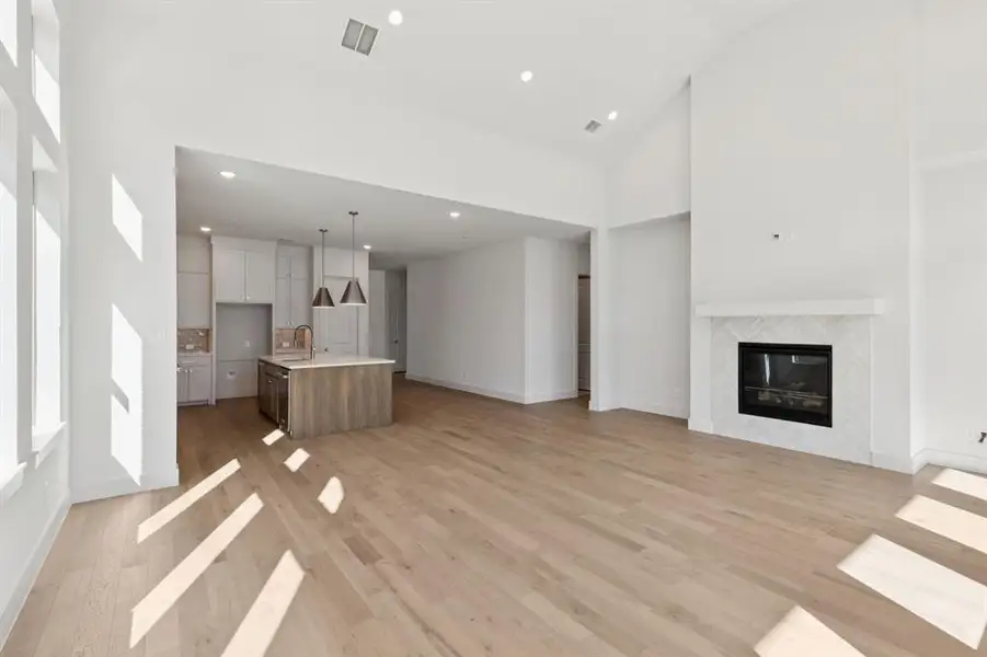 The open and flowing main floor layout of our Geneva IV plan was designed for entertaining!