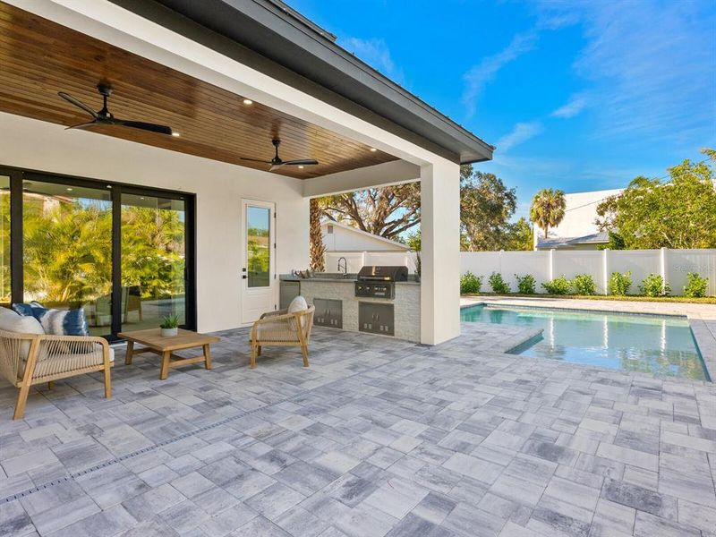 Exterior details and patio area of a home in , Sarasota (Image 32).