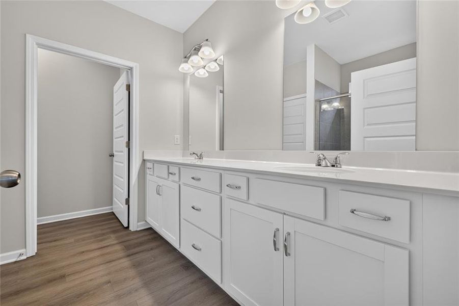 Furnished interior view inside a new home in Allen Manor, Hoschton (Image 7).
