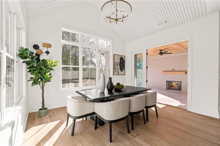 Furnished interior view inside a new home in , Atlanta (Image 9). Furnished interior view inside a new home in , Atlanta (Image 9).