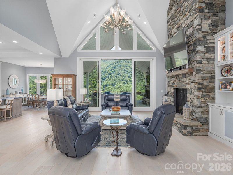Furnished interior view inside a new home in , Maggie Valley (Image 12).