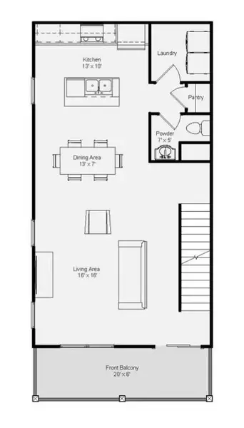 2D floor plan layout for the Sutton by Legacy South Homes in The Chadwick, Nashville, TN (Image 4). 2D floor plan layout for the Sutton by Legacy South Homes in The Chadwick, Nashville, TN (Image 4).