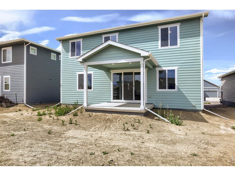 Exterior details and patio area of a home in Country Club Reserve, Fort Collins (Image 3).