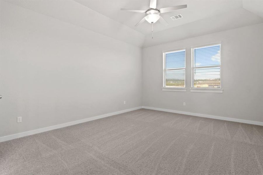 Primary suite in the Willow home plan by Trophy Signature Homes – REPRESENTATIVE PHOTO Primary suite in the Willow home plan by Trophy Signature Homes – REPRESENTATIVE PHOTO