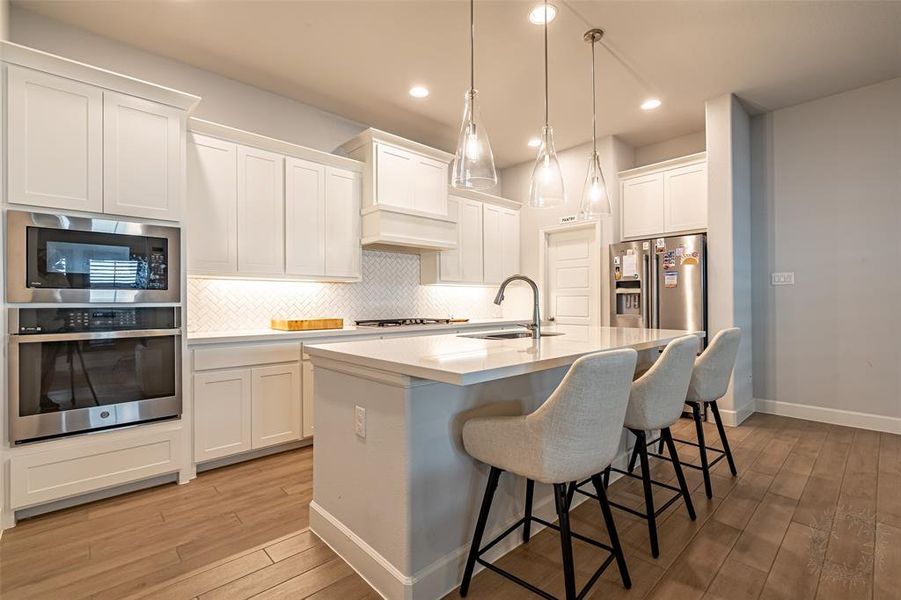 Furnished interior view inside a new home in Walsh Townhomes, Aledo (Image 12).