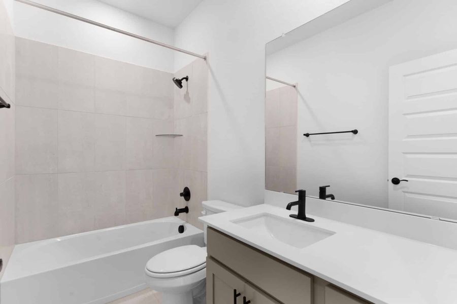 Furnished interior view inside a new home in Highland Village, Georgetown (Image 9). Furnished interior view inside a new home in Highland Village, Georgetown (Image 9).