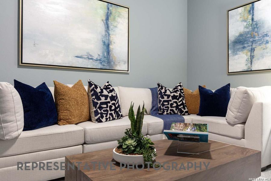 Furnished interior view inside a new home in The Ranches at Creekside, Boerne (Image 23).