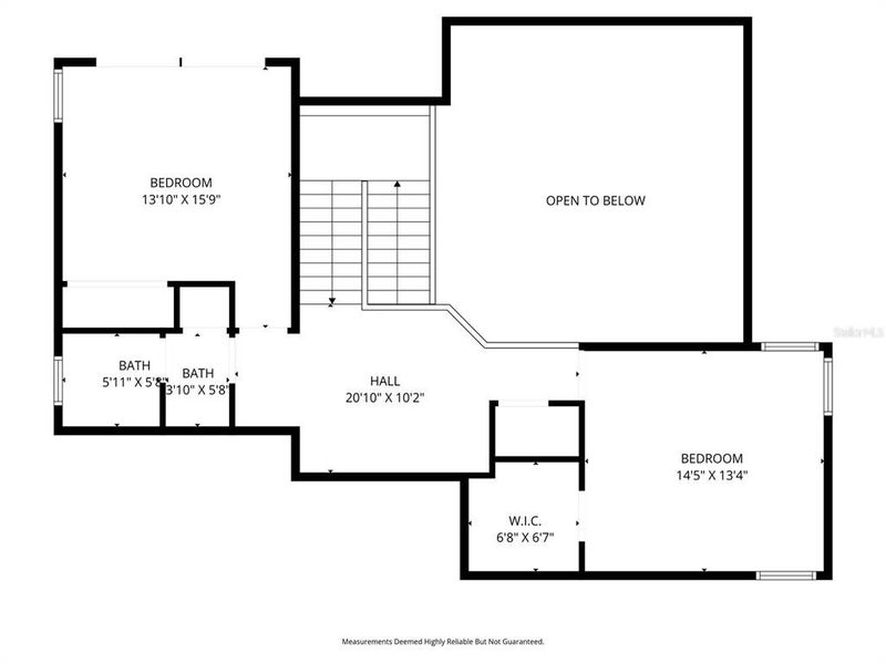 2D floor plan layout of this home in Hampton Green at Providence, Davenport, FL (Image 6).