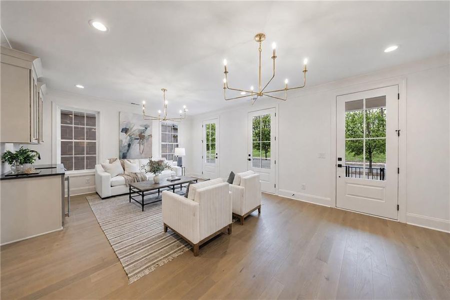 Furnished interior view inside a new home in , Alpharetta (Image 15).