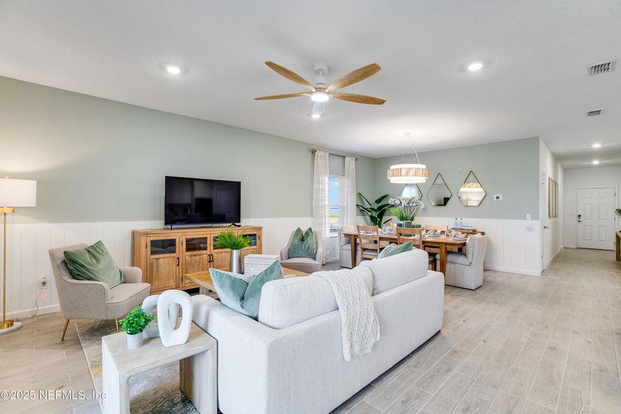 Furnished interior view inside a new home in Trailmark, St. Augustine (Image 9).