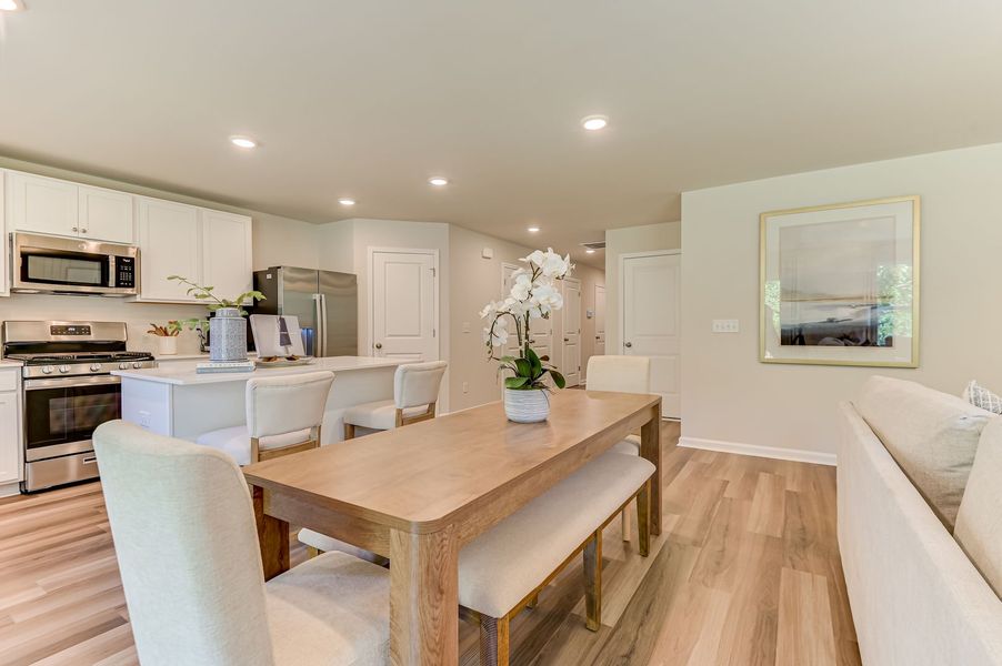 Representative furnished interior of a home built from the Frazier by Stanley Martin Homes in Essence at Bent Creek Village, Thomson (Image 123). Representative furnished interior of a home built from the Frazier by Stanley Martin Homes in Essence at Bent Creek Village, Thomson (Image 123).
