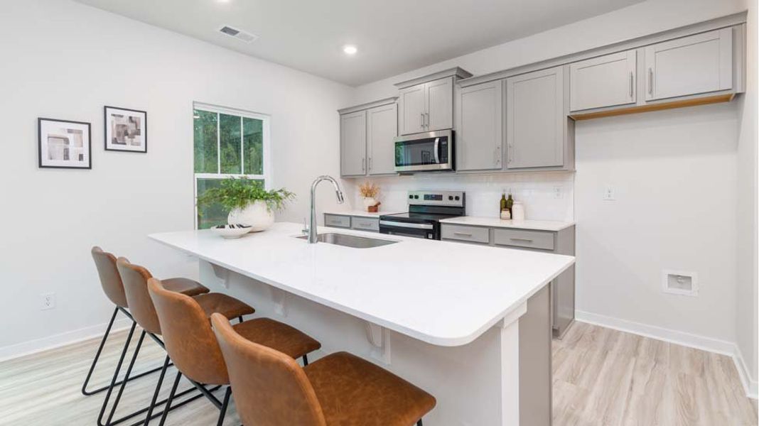 Furnished interior view inside a new home in Reedy Creek Preserve, Charlotte (Image 5).