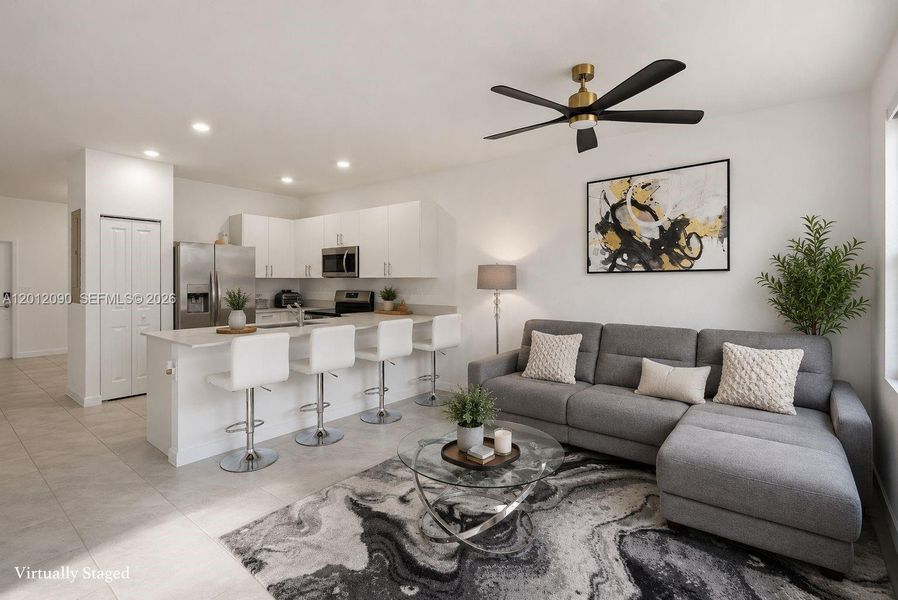 Furnished interior view inside a new home in , Homestead (Image 18). Furnished interior view inside a new home in , Homestead (Image 18).