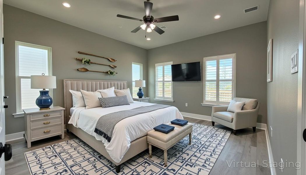 Furnished interior view inside a new home in , Bolivar Peninsula (Image 10).