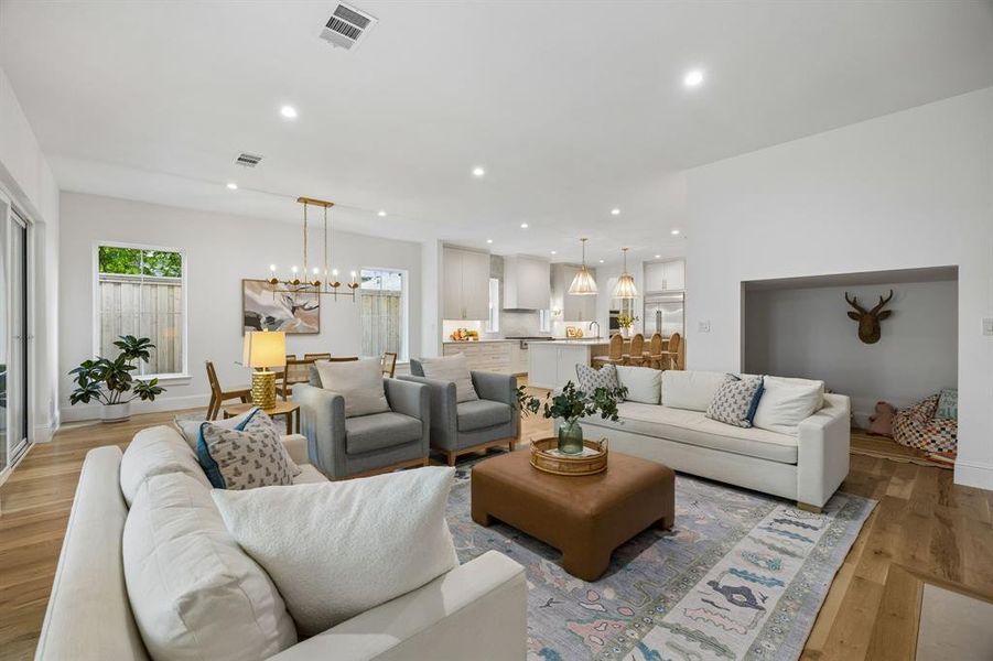 Furnished interior view inside a new home in , Dallas (Image 11).